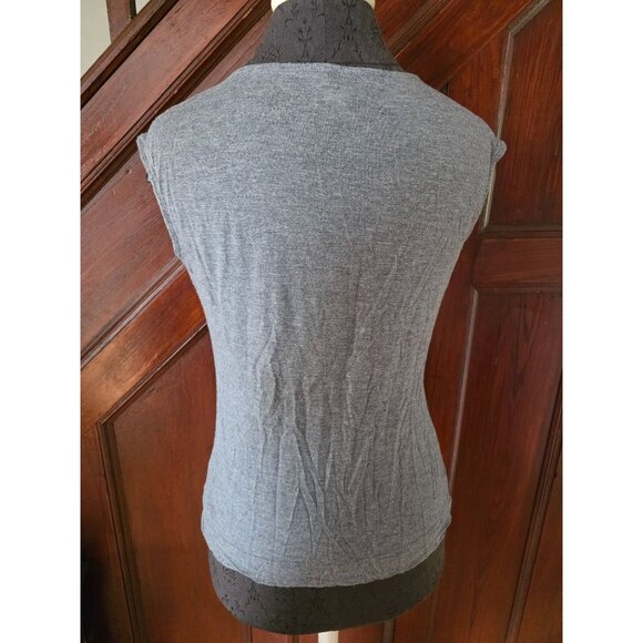 H&M Gray Sequined Cap Sleeve Top - Picture 3 of 9